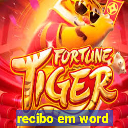 recibo em word